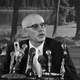 Director of Science and Education for the Department of Agriculture, Dr. Ned D Bayley, announces new restrictions on the use of DDT at a news conference in Washington on August 26, 1970 (Photo: AP Photo/Harvey Georges)
